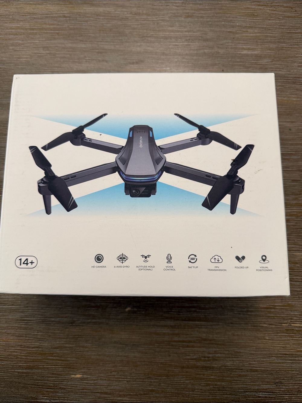 Foldable Black Drone with HD Camera